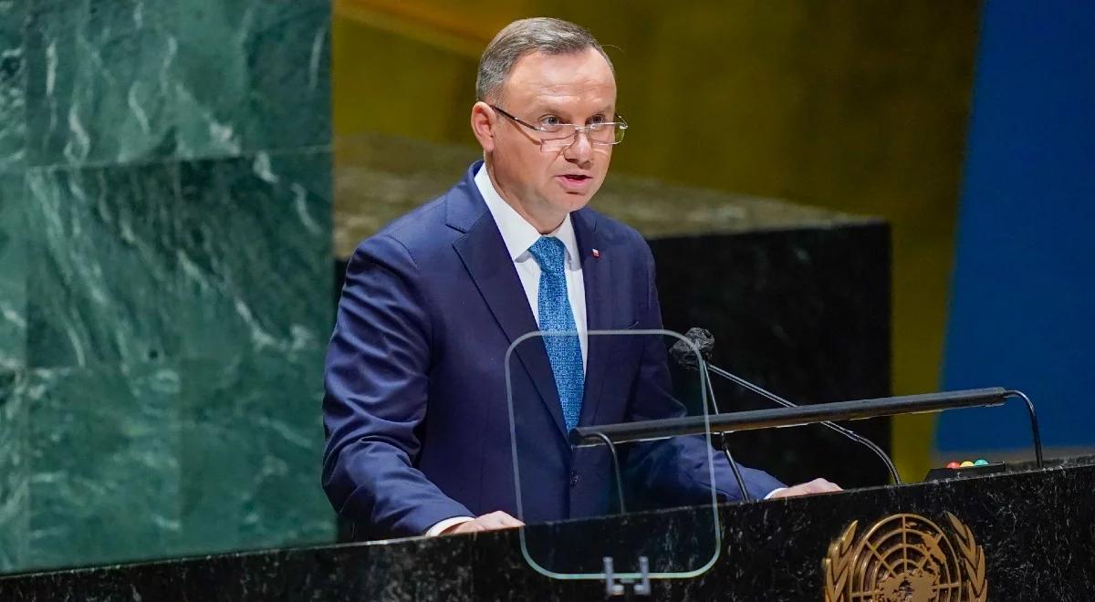 "Nie zgadzamy się na instrumentalne traktowanie migrantów". Prezydent na Zgromadzeniu Ogólnym ONZ