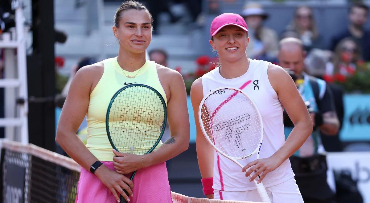 WTA Rzym. 11. bitwa Iga Świątek vs Aryna Sabalenka. "Nowa" wersja Saby to problemy 
