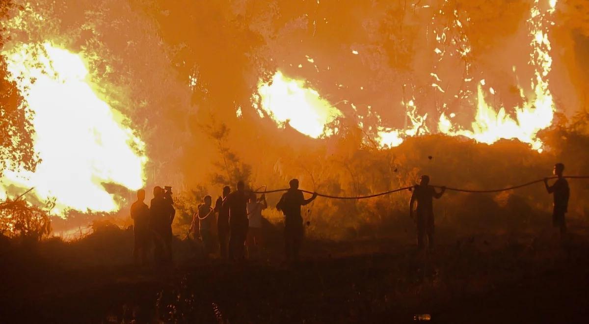 Ogromne pożary w Grecji. Część regionów nadal w ogniu