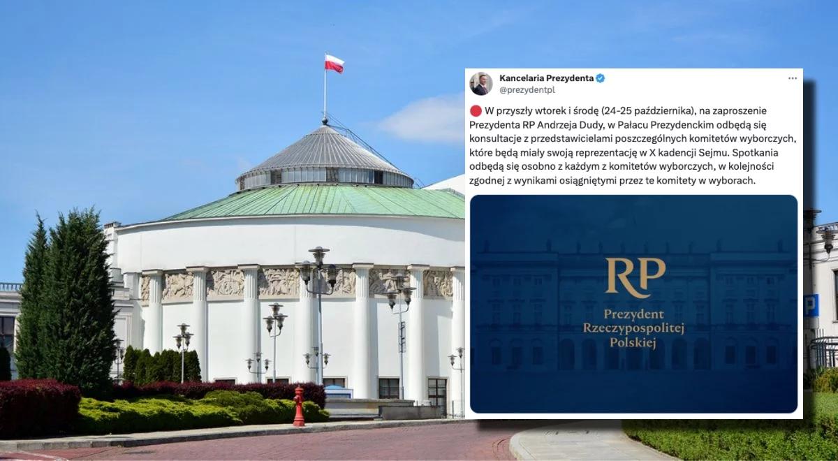 Wybory 2023. Konsultacje prezydenta z komitetami wyborczymi w przyszłym tygodniu