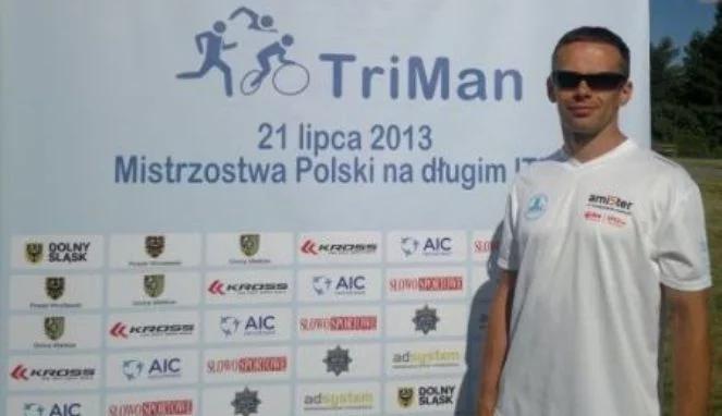 Policjant z Głogowa mistrzem Polski w triathlonie 