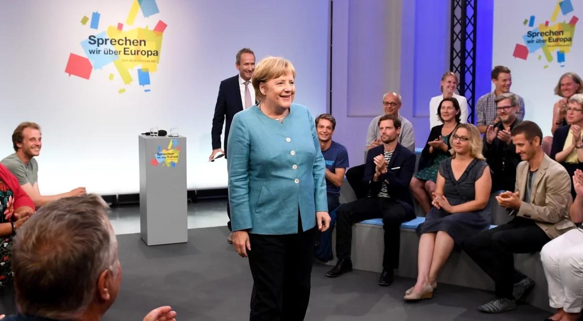 "Europa nie może robić tylko tego, co Niemcy uważają za słuszne". Angela Merkel na dialogu obywatelskim