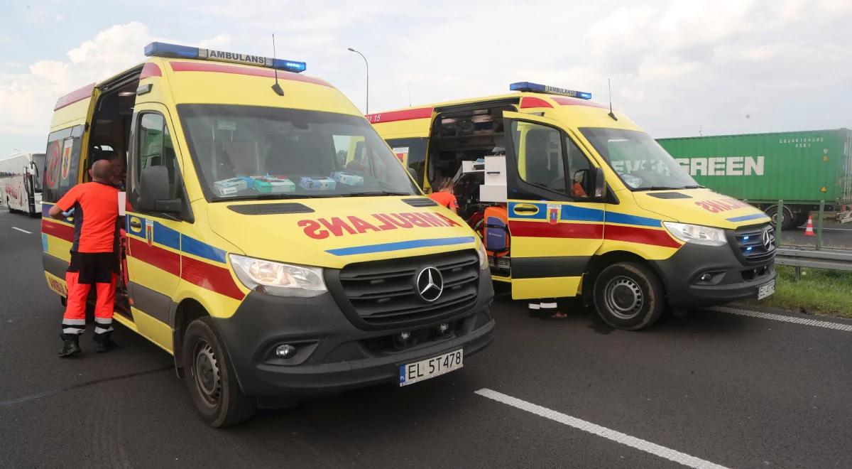 Karambol na dolnośląskiej A4. Rannych kilkanaście osób