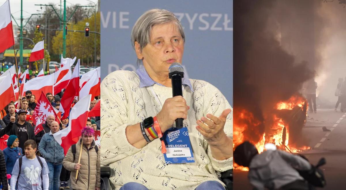 Skandaliczne słowa Ochojskiej. Zamieszki we Francji porównała do 11 listopada w Polsce
