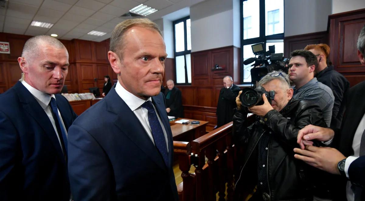 Donald Tusk przesłuchany w procesie Tomasza Arabskiego [WIDEO]