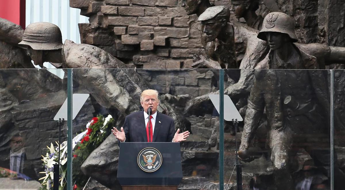 Donald Trump w Polsce. "USA potwierdziły zobowiązania sojusznicze”
