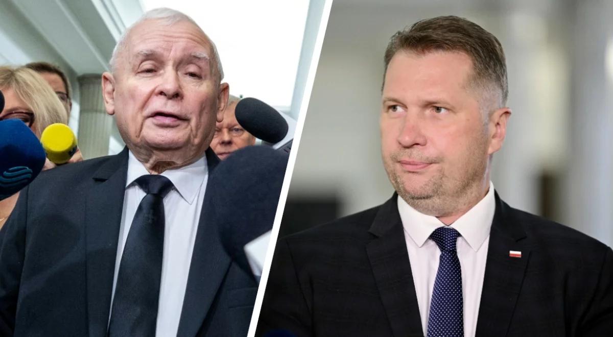 Kaczyński dystansuje się od Czarnka. "Kolegę troszeczkę poniosło"