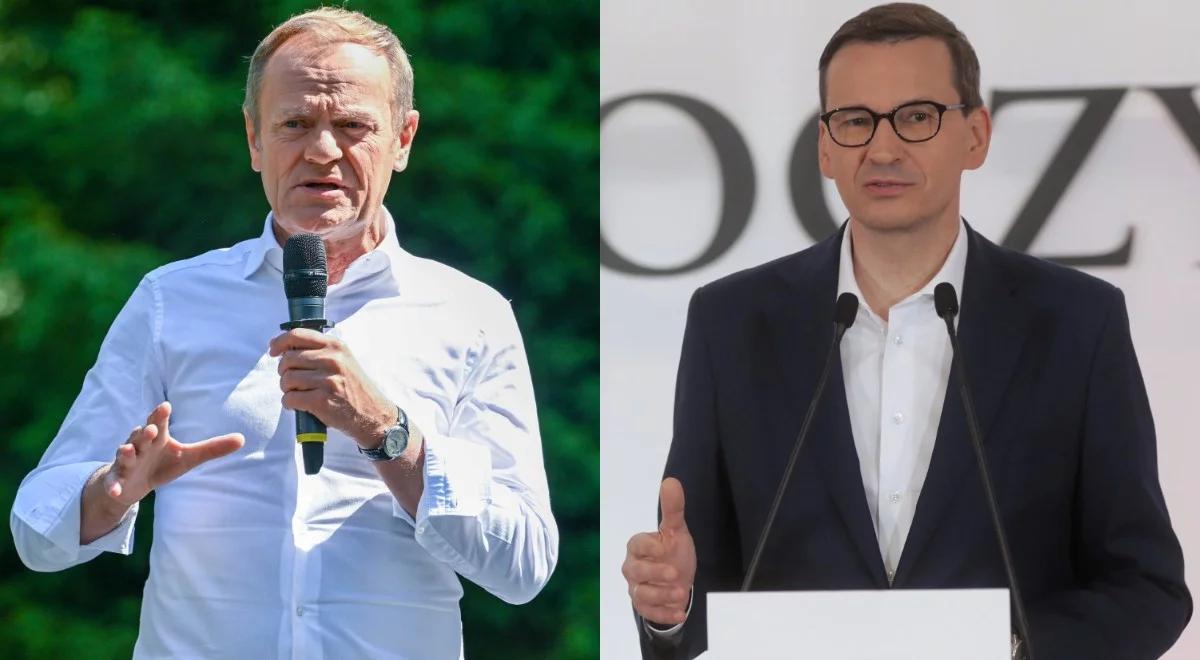 Tusk straszy zakazem rozwodów. Twarda odpowiedź premiera Morawieckiego. "Jaskrawe kłamstwo wyssane z palca"