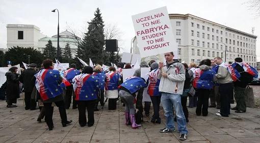 Pikieta pracowników szkolnictwa wyższego