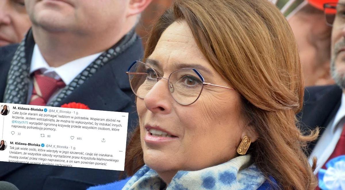 "Czuję się oszukana". Asystent Małgorzaty Kidawy-Błońskiej wyłudzał pieniądze, udając ciężko chorego
