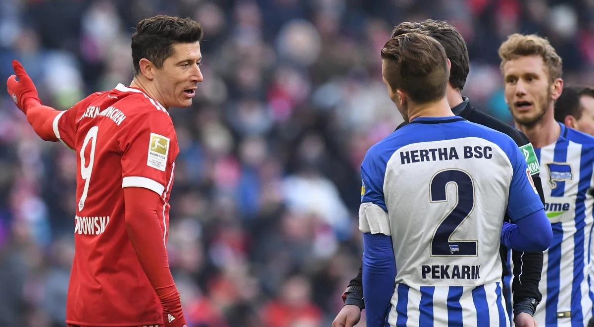 Bundesliga: 250. występ Roberta Lewandowskiego bez bramki. Hertha zatrzymała Bayern