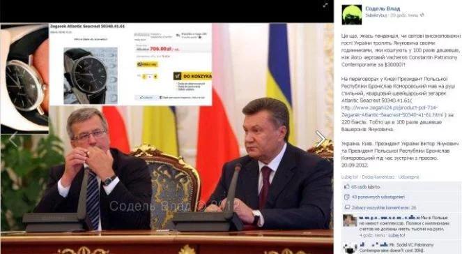 Zegarek Komorowskiego wzbudził zainteresowanie mediów