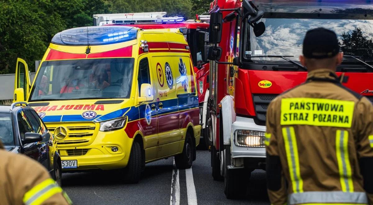Błaziny Górne. Wypadek helikoptera na Mazowszu. Dwie osoby ranne