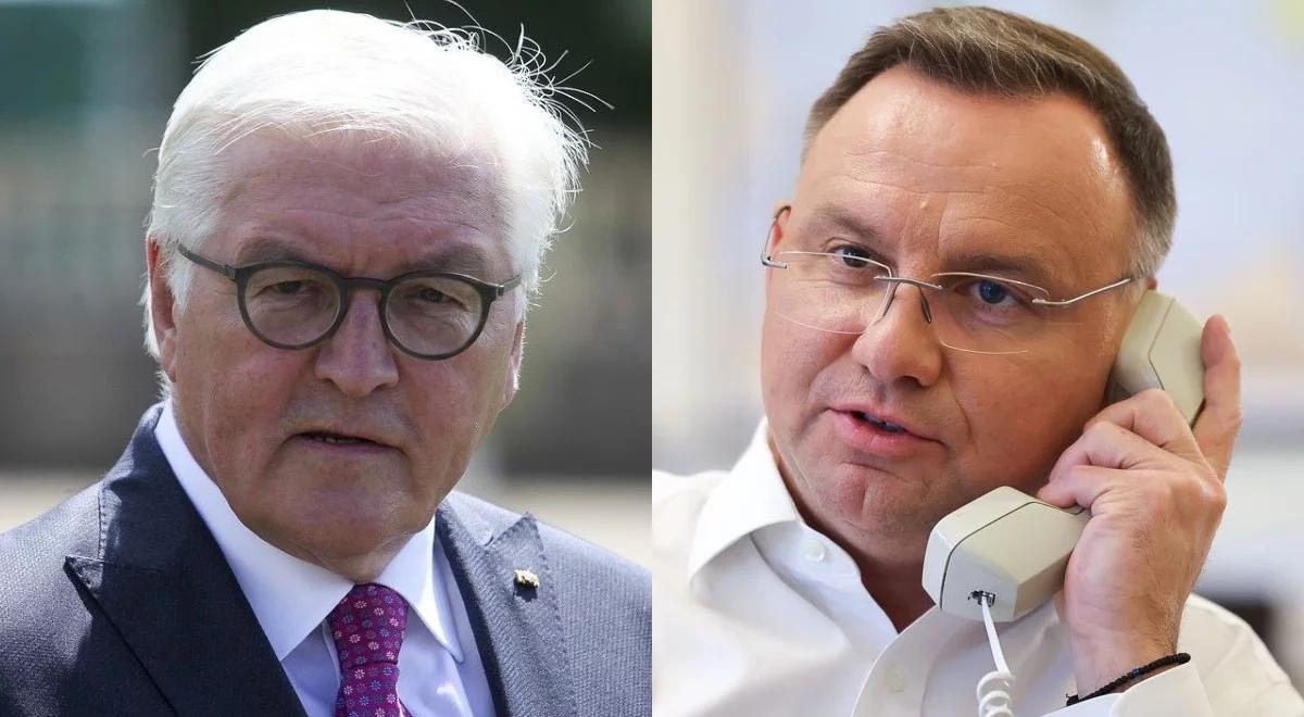 Andrzej Duda rozmawiał z prezydentem Niemiec. Wśród tematów m.in. sytuacja na granicy