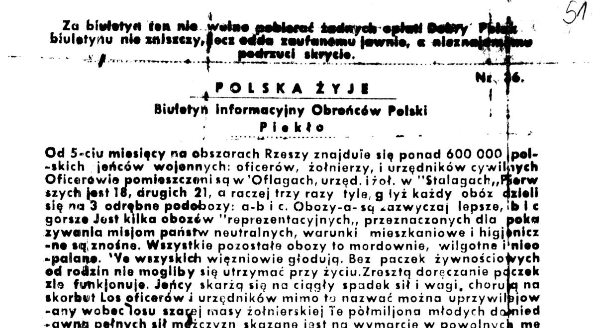 "Polska Żyje" - jedno z konspiracyjnych pism okupowanej Warszawy podczas II wojny światowej 