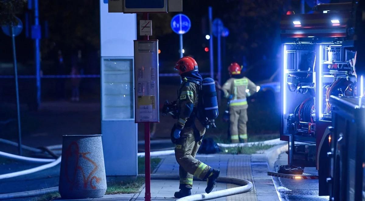 Pożar i wybuch w Warszawie. Budynek stanął w płomieniach