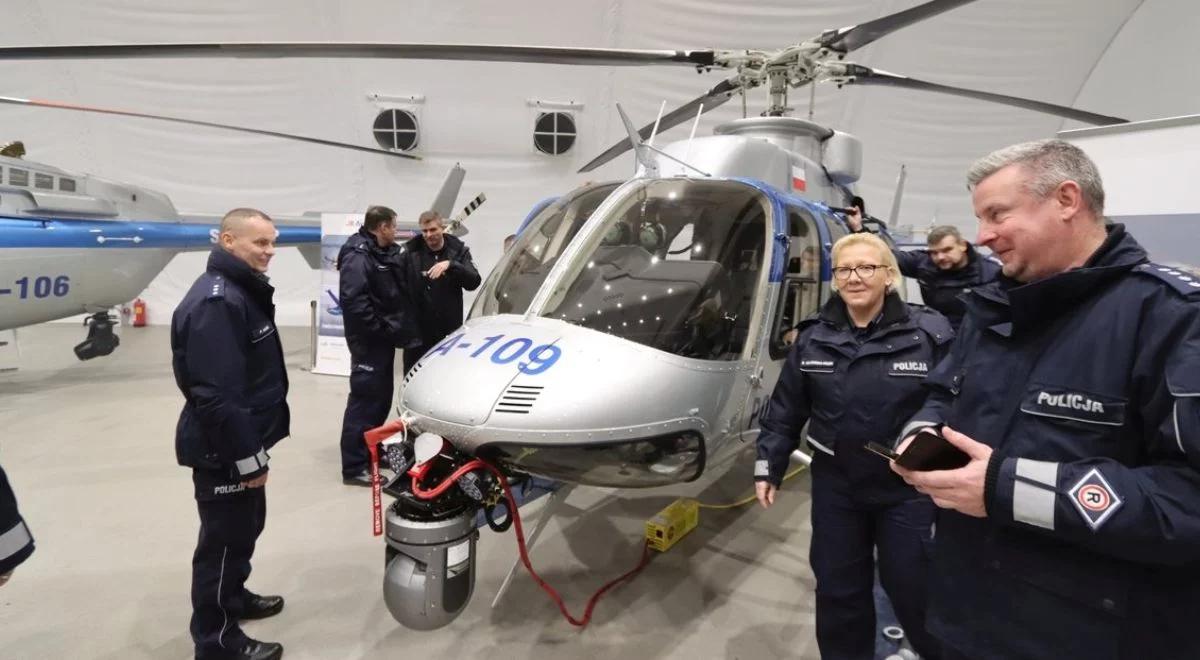 Policja będzie patrolować drogi nowymi śmigłowcami. Służby dostały cztery nowe maszyny 