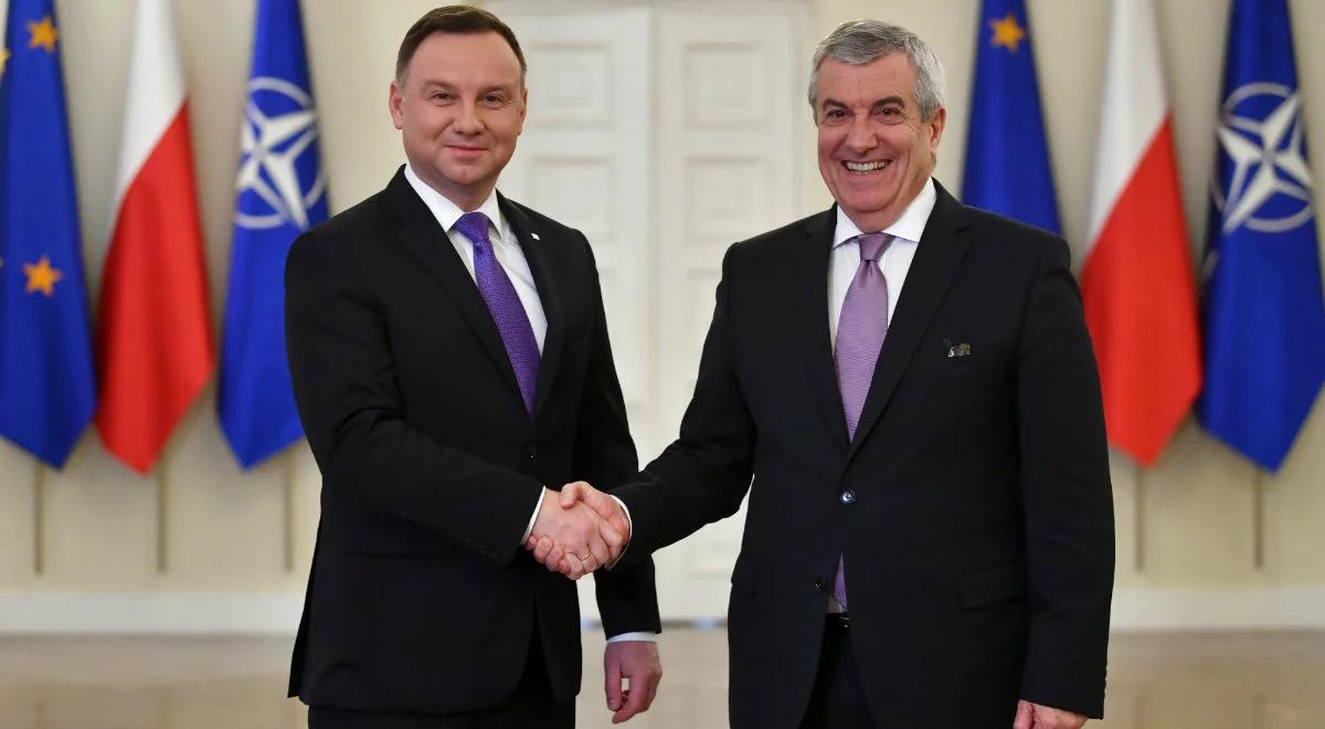 Andrzej Duda spotkał się z przewodniczącym Senatu Rumunii Calinem Popescu-Tariceanu