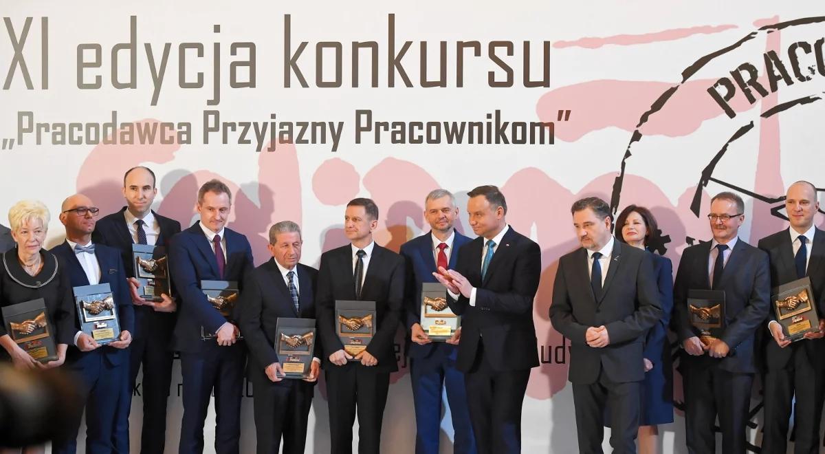Prezydent na gali XI Konkursu „Pracodawca Przyjazny Pracownikom: „dobre relacje między pracodawcą a pracownikiem służą całej gospodarce”