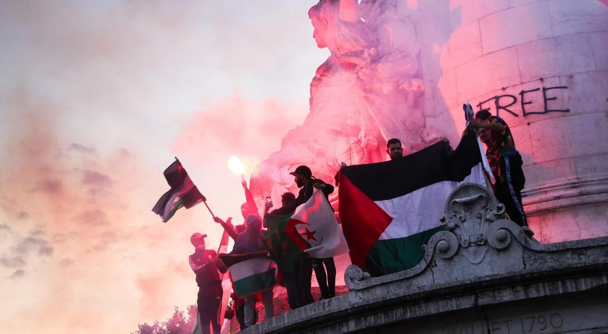 Propalestyńskie manifestacje w Paryżu i Lille. Doszło do zamieszek. Interweniowała policja