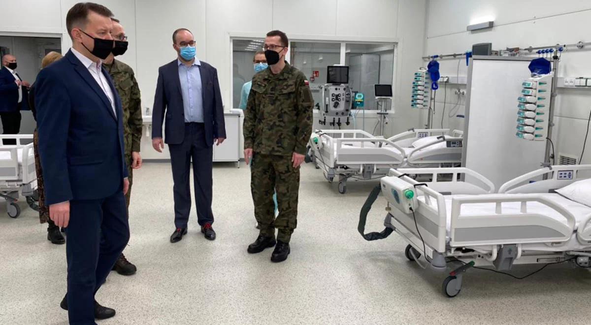 W Wojskowym Instytucie Medycznym uruchomiono szpital modułowy. Szef MON: pomoże w walce z COVID-19
