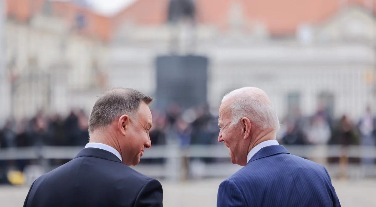 "Andrzej Duda i Joe Biden będą mieli okazję do rozmów na szczycie NATO". Przydacz o relacjach polsko-amerykańskich