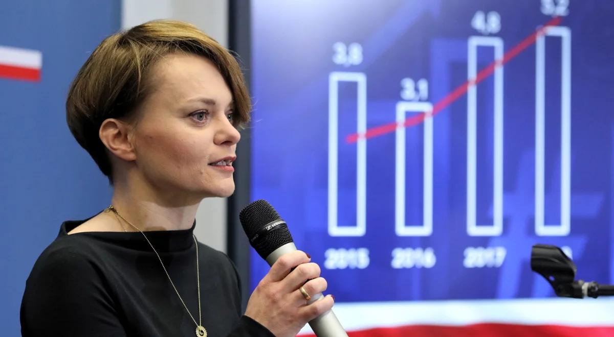 J. Emilewicz: chcemy rozwijać się o 2–3 pkt proc. szybciej niż strefa euro