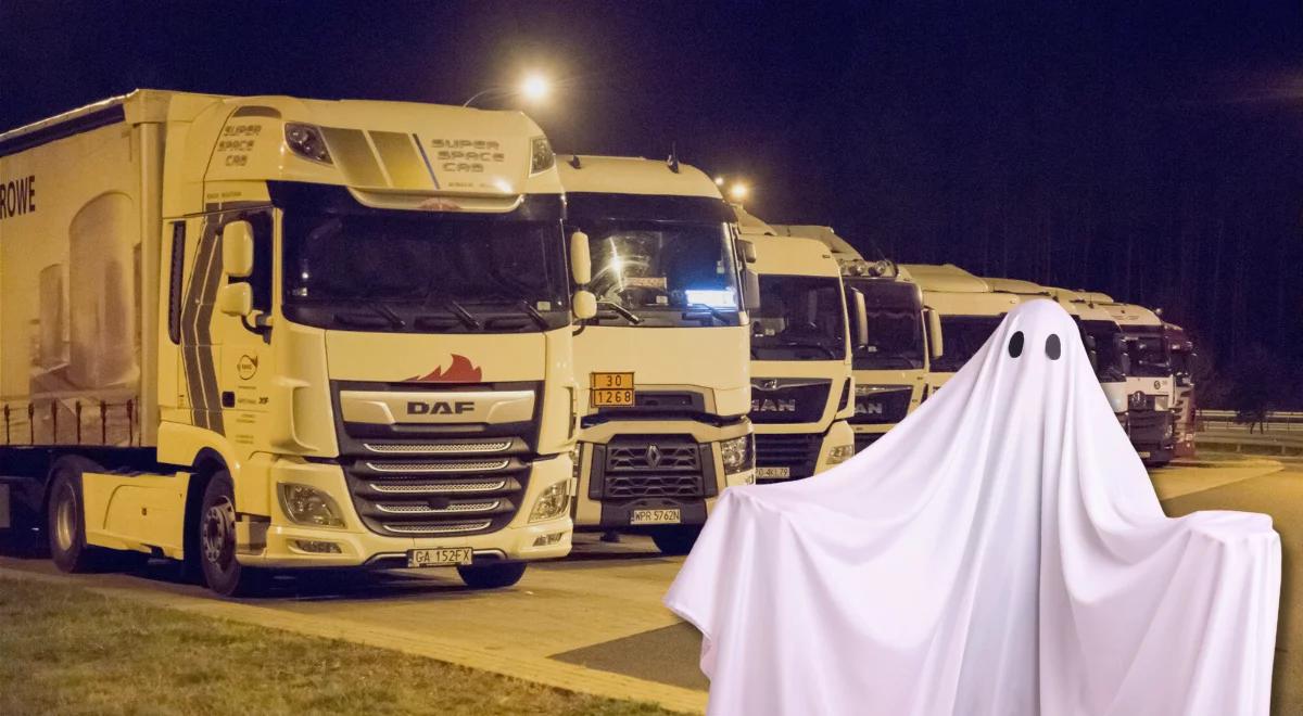 Przebrany za ducha kradł paliwo z ciężarówek. Wpadł w ręce policji