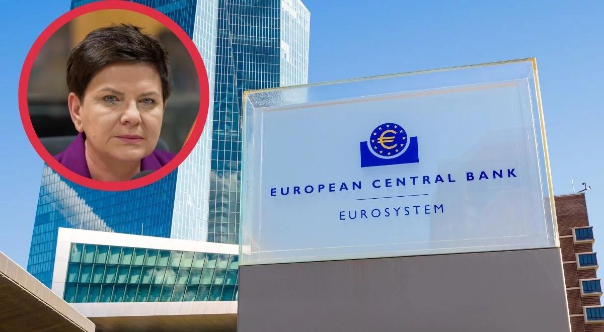 "Chcą pospłacać swoje długi pieniędzmi innych". Beata Szydło o powodach centralizacji UE