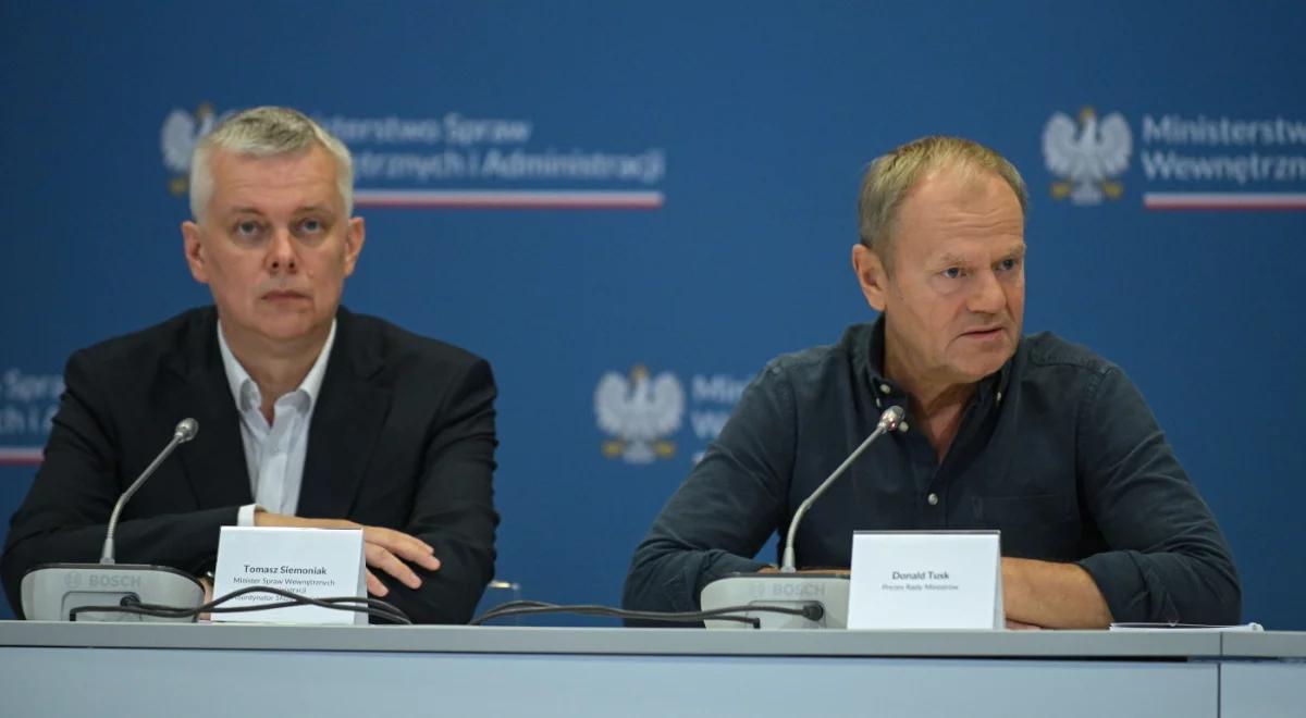 Premier na posiedzeniu sztabu kryzysowego: zagrożenie gwałtownych zdarzeń istnieje