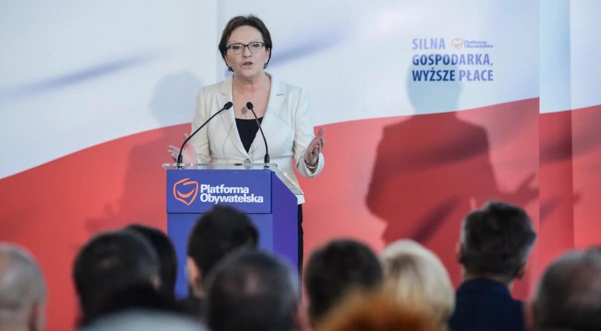 Ewa Kopacz: PO jest po to, by postawić tamę przed tymi, którzy chcą z Polski zrobić europejski skansen fanatyzmu