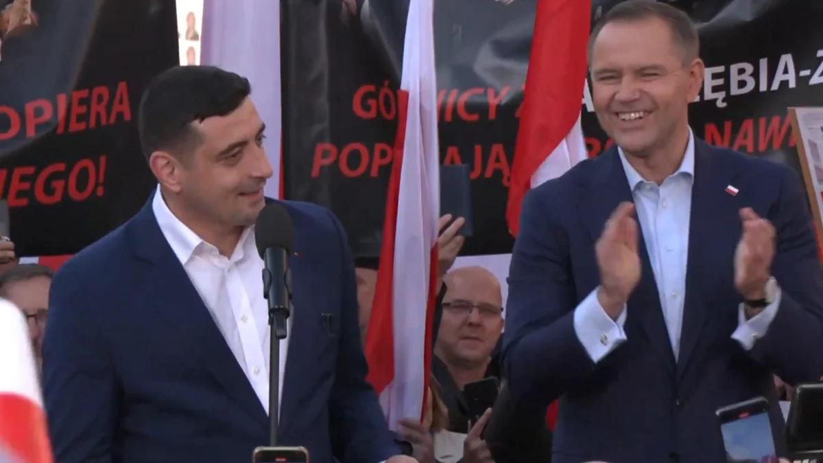 Zaskakujący gość na wiecu Nawrockiego. Pojawił się George Simion