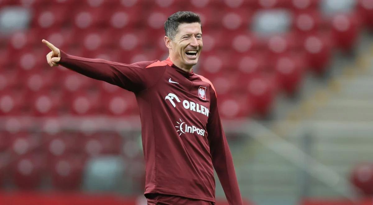 Robert Lewandowski w Warszawie. Kapitan w świetnym nastroju na zgrupowaniu kadry