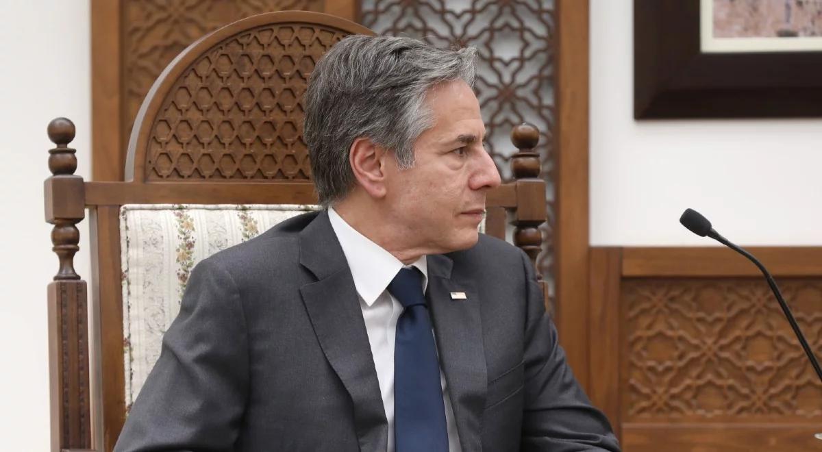"USA nie mają takiej strategii". Antony Blinken o zmianie reżimu w Rosji