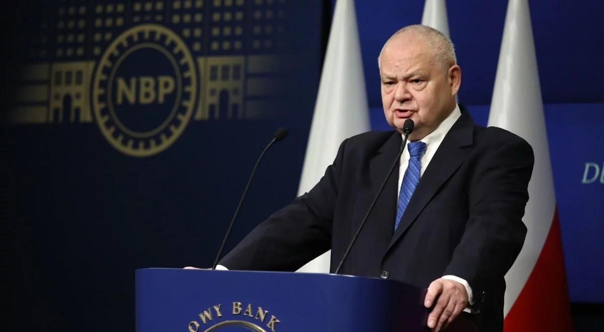 Glapiński: wprowadzone podwyżki stóp procentowych spowodują stopniowy spadek inflacji