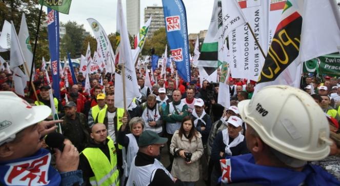 Protest górników przed Sejmem. "Zaniedbania będą nieodwracalne"