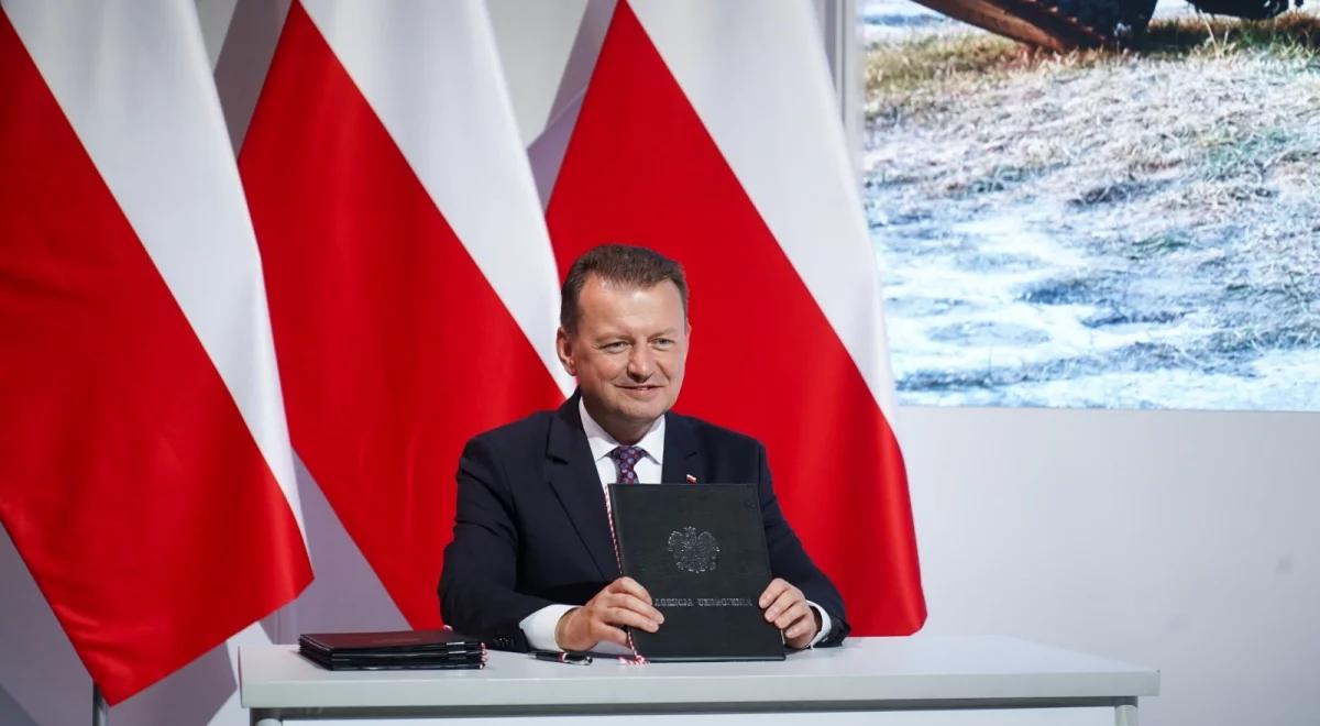 Mariusz Błaszczak: dbamy o polski przemysł zbrojeniowy, podpisaliśmy dwie umowy na dostawy amunicji