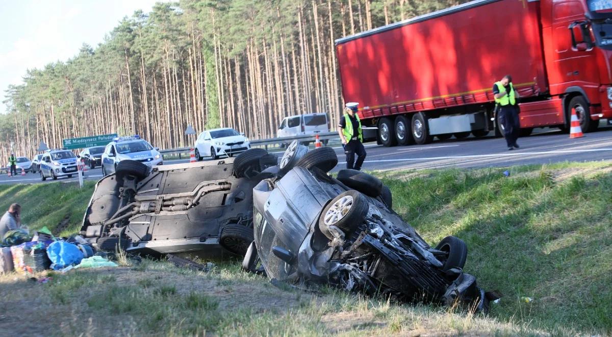 Zderzenie samochodów na S3. Dziewięć osób rannych