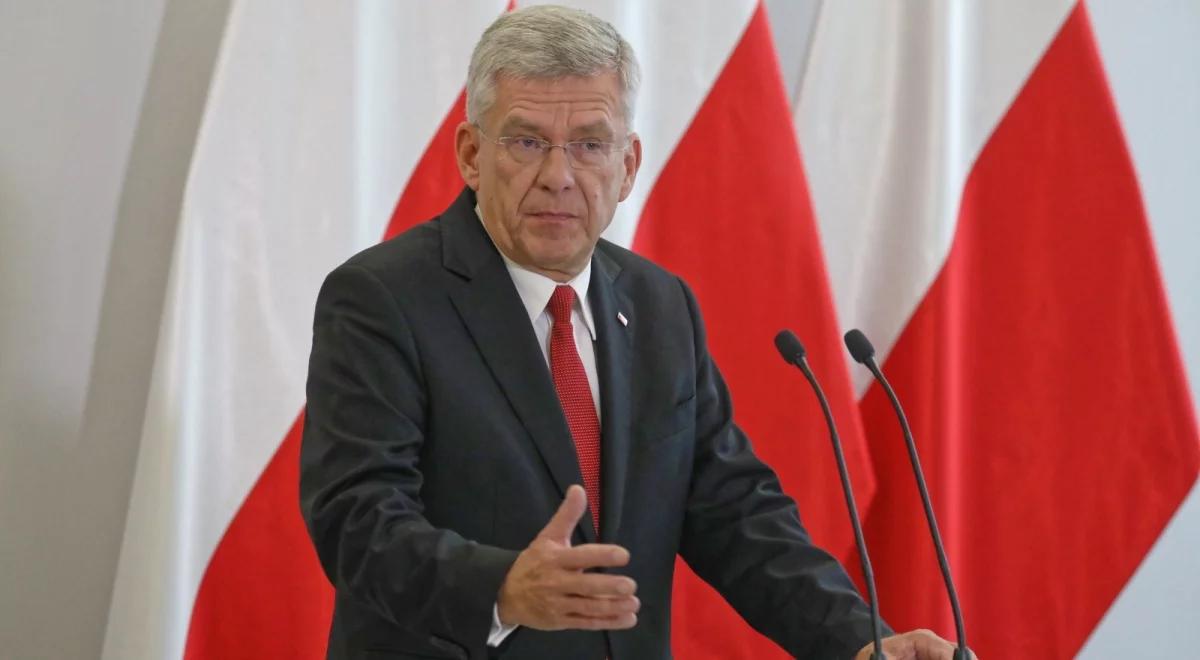 Senat odrzucił kandydaturę Agnieszki Dudzińskiej na RPD. Stanisław Karczewski komentuje