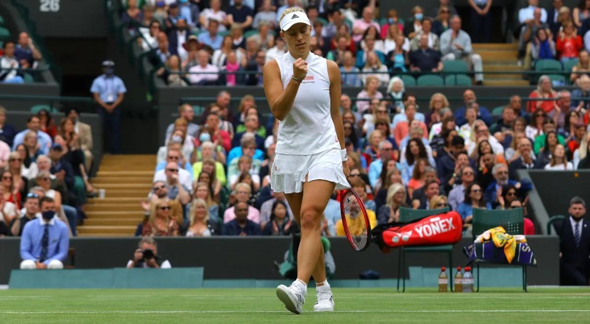 Wimbledon: pogromczyni Świątek za burtą. Kerber w półfinale