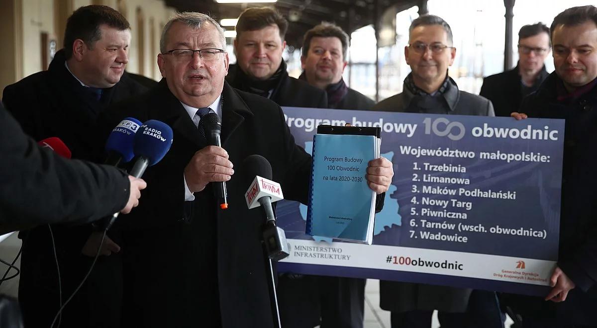 Adamczyk: przetargi na kilkanaście obwodnic jeszcze w tym roku