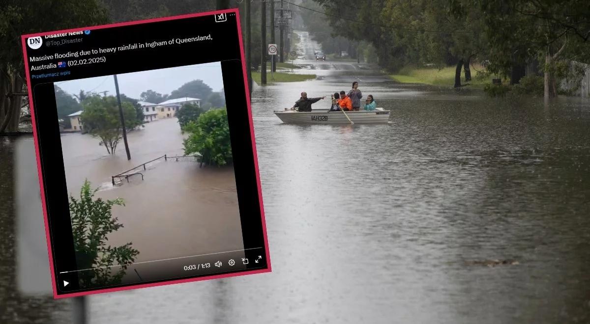 Powódź w Australii, woda może sięgnąć drugiego piętra. Władze ostrzegają też przed krokodylami 