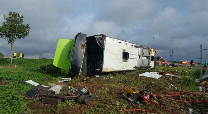 Wypadek autobusu Flixbus we Francji. 33 osoby ranne, 4 w stanie ciężkim