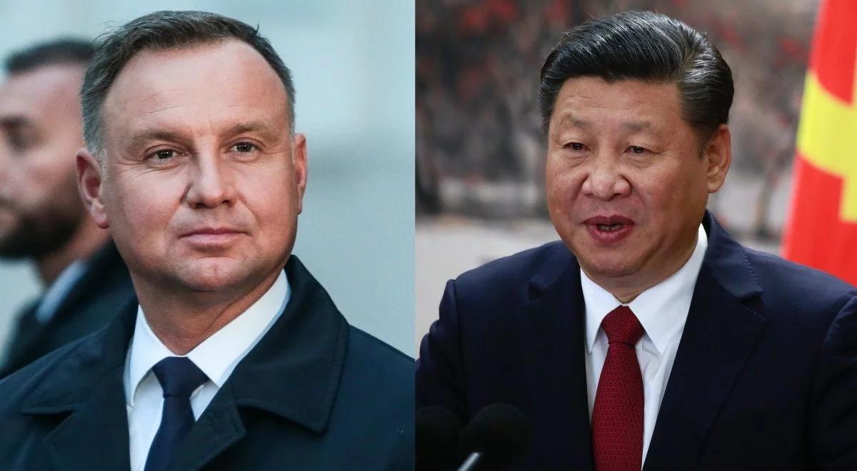 Chiny chcą pomóc przy budowie hubu logistycznego w Polsce. Andrzej Duda rozmawiał z Xi Jinpingiem