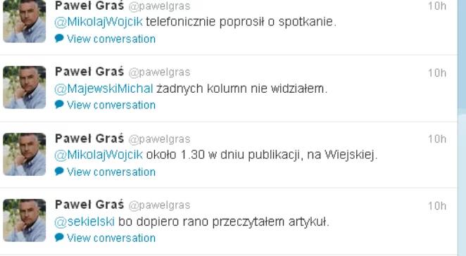 Graś na Twitterze: spotkałem się z Hajdarowiczem