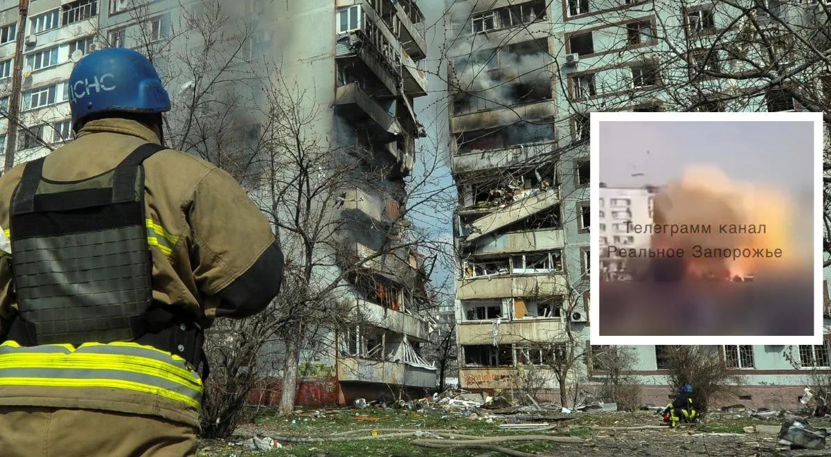 Rosyjski atak na Zaporoże. Ostrzelano domy mieszkalne. Nie żyje jedna osoba