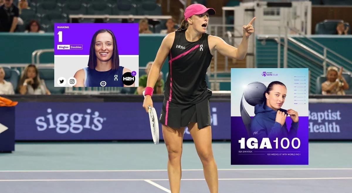 Ranking WTA. 100 tygodni panowania. Iga Świątek przełamała kolejną barierę 