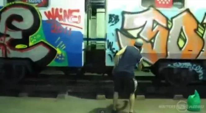 Hiszpania: gang graficiarzy zatrzymywał pociągi