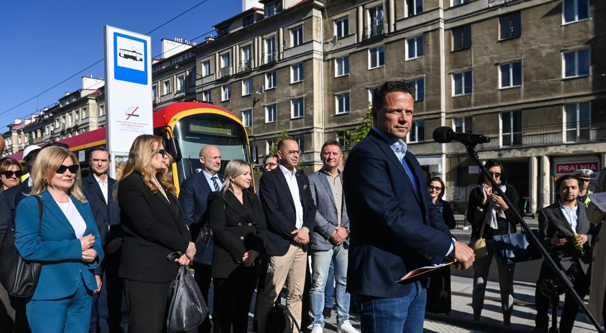 "Budowa linii tramwajowej na pewno się opóźni". Trzaskowski przeprasza za inwestora