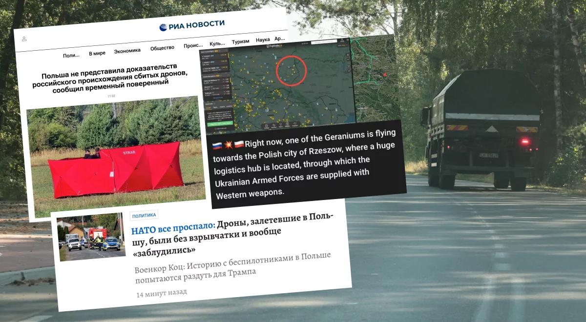 Rosyjska propaganda już działa. Tak wygląda dezinformacja ws. dronów
